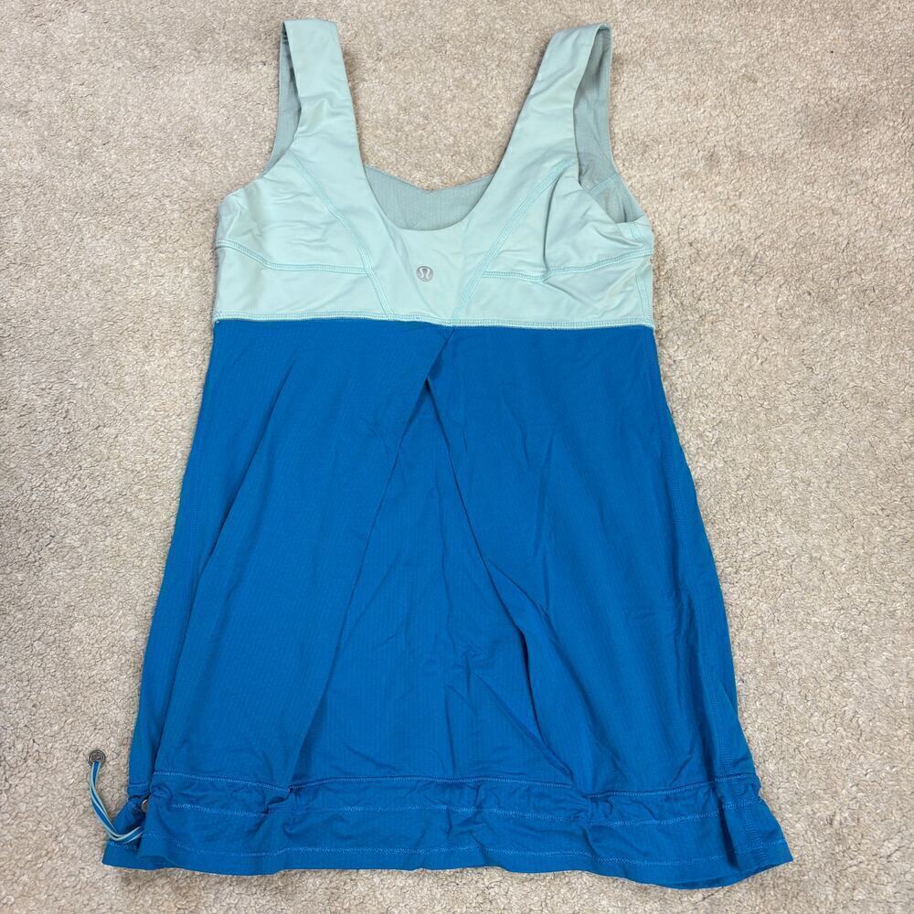 Set of 2 Lululemon Athletic Running Workout Stretch Tank Tops Red Blue Size 6 - Picture 3 of 7